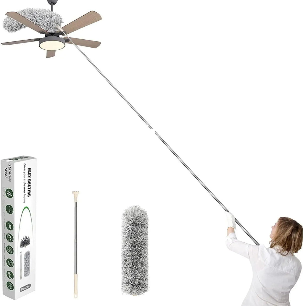 OmniSweep HighVault Pro(Microfiber Duster for Cleaning Telescopic Extension Long Pole Bendable Head)