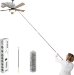 OmniSweep HighVault Pro(Microfiber Duster for Cleaning Telescopic Extension Long Pole Bendable Head)