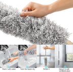 OmniSweep HighVault Pro(Microfiber Duster for Cleaning Telescopic Extension Long Pole Bendable Head)