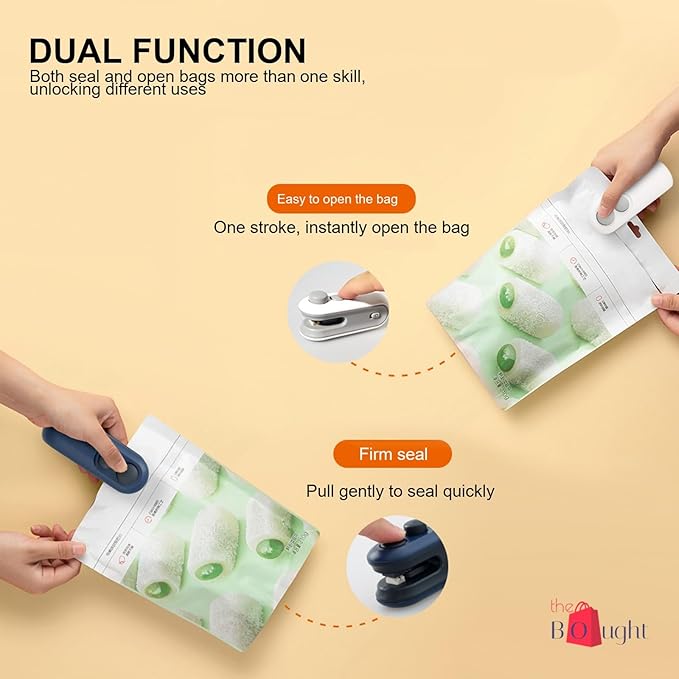 VortexSeal 2-in-1 Pocket Bar(USB Rechargeable Magnetic Heat Sealing and Cutting Bag Seale)