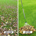 2-in-1 Adjustable Telescopic Garden Leaf Rake