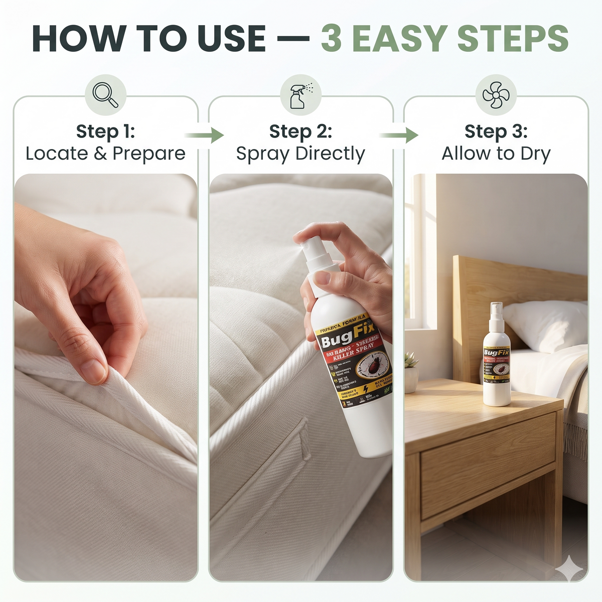 Bed Bug Killer Spray 100ml ( Buy 1 Get 2 Free! )
