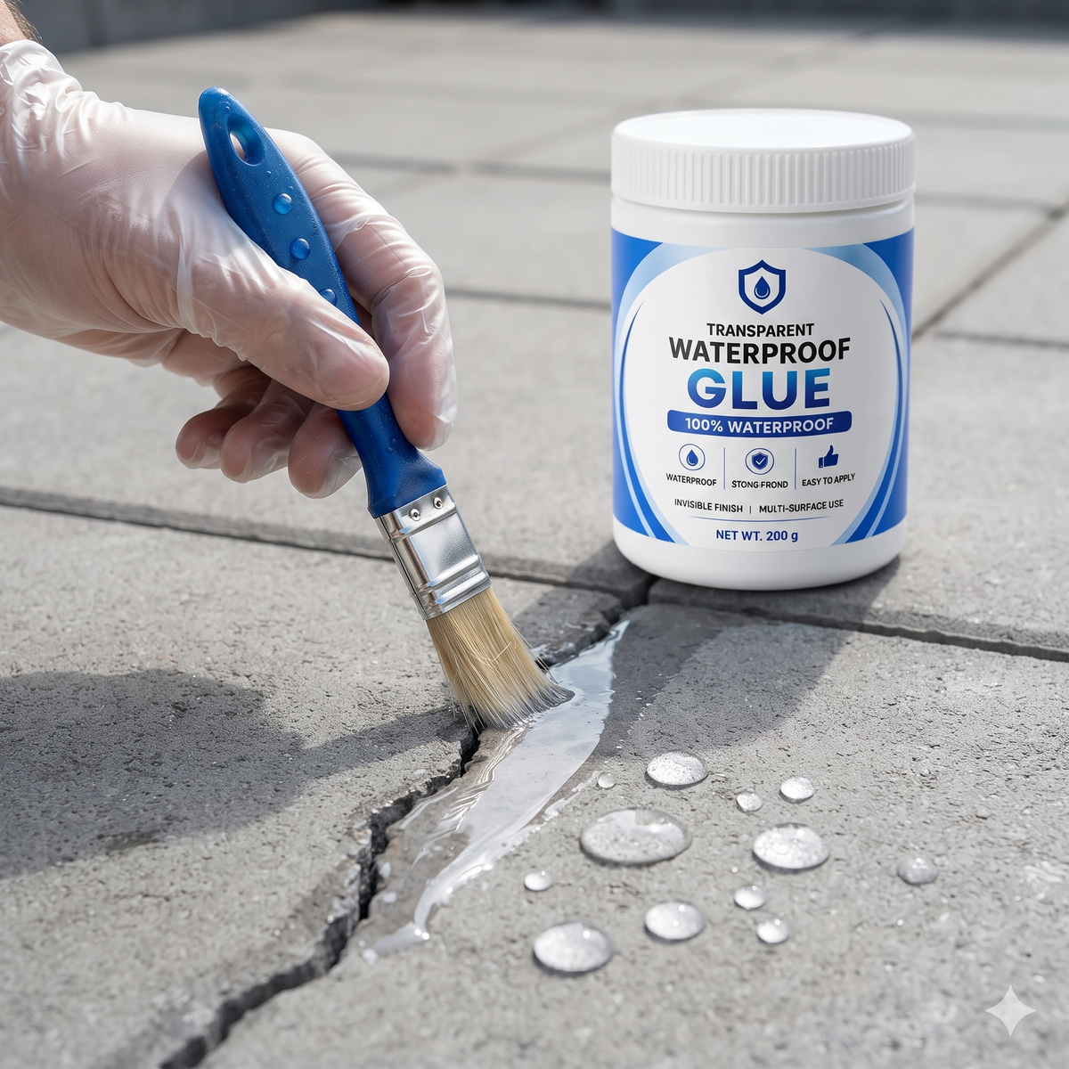 Transparent Waterproof Glue ( Buy 1 Get 1 Free + Free Brush )