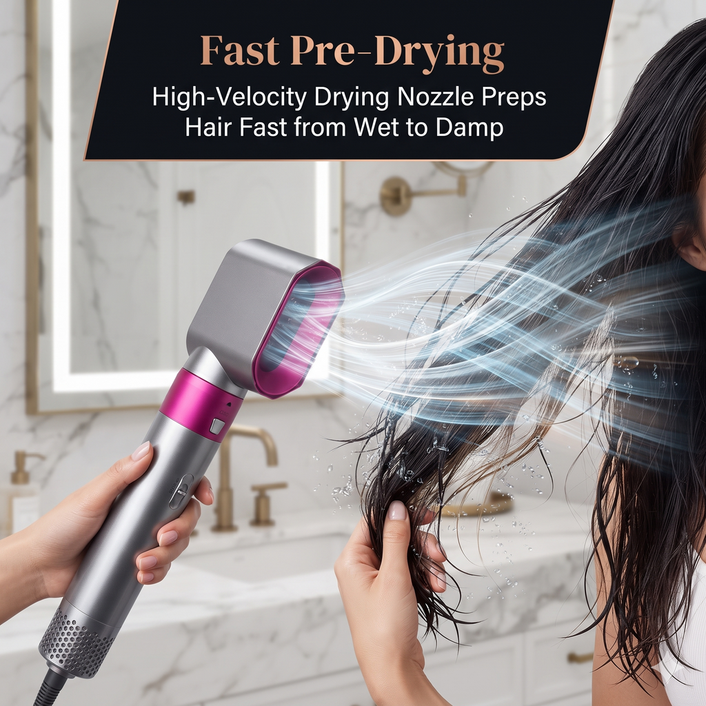 5 in 1 Hot Air Brush Hair Dryer & Volumizer
