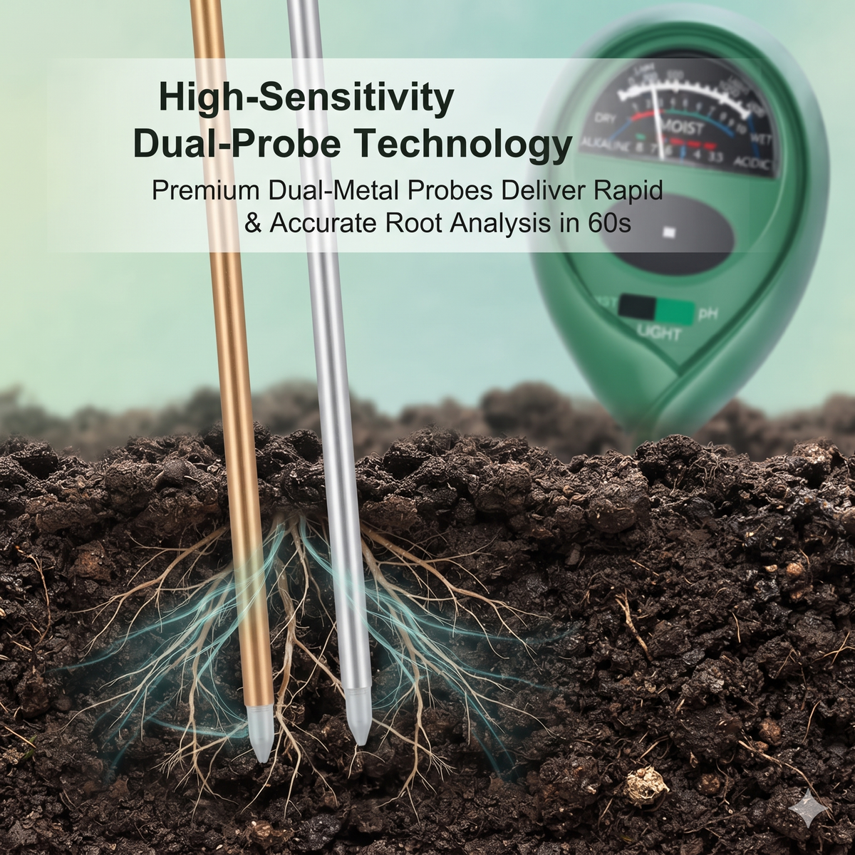 3-in-1 Solar Soil Tester ( Buy 1 Get 1 Free! )