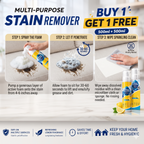 Multipurpose Stain Remover (Foam Cleaner, Multi-Surface Cleaning Spray for Car Seats, Upholstery, Leather, Fabric, Carpet, Sofa & Shoes)