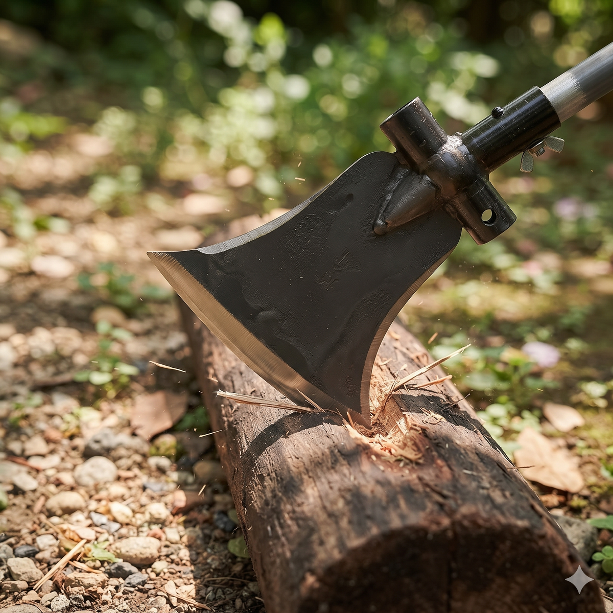3-in-1 Forged Steel Sickle Hoe & Axe