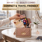 MISS ADS COMBO (MAKEUP BRUSH SET, GLITTER EYESHADOW, LIQUID LIPSTICK)