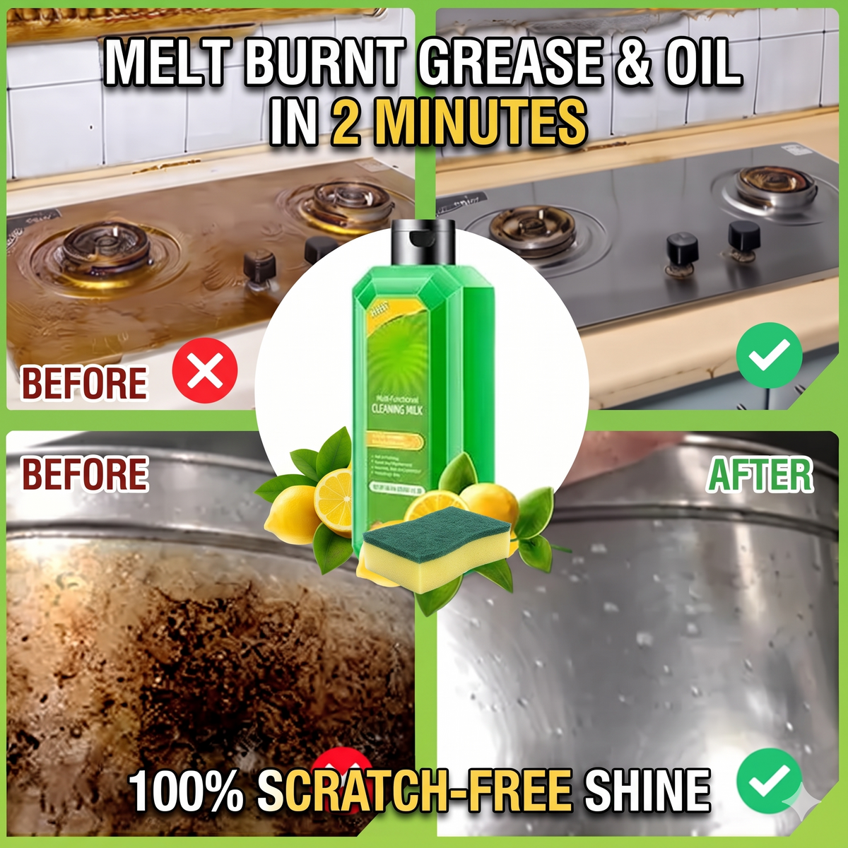 Powerful Multifunctional Cleaner (Pack of 4)