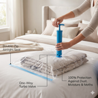 Reusable Ziplock Vacuum Storage Space Saver Plastic Bags