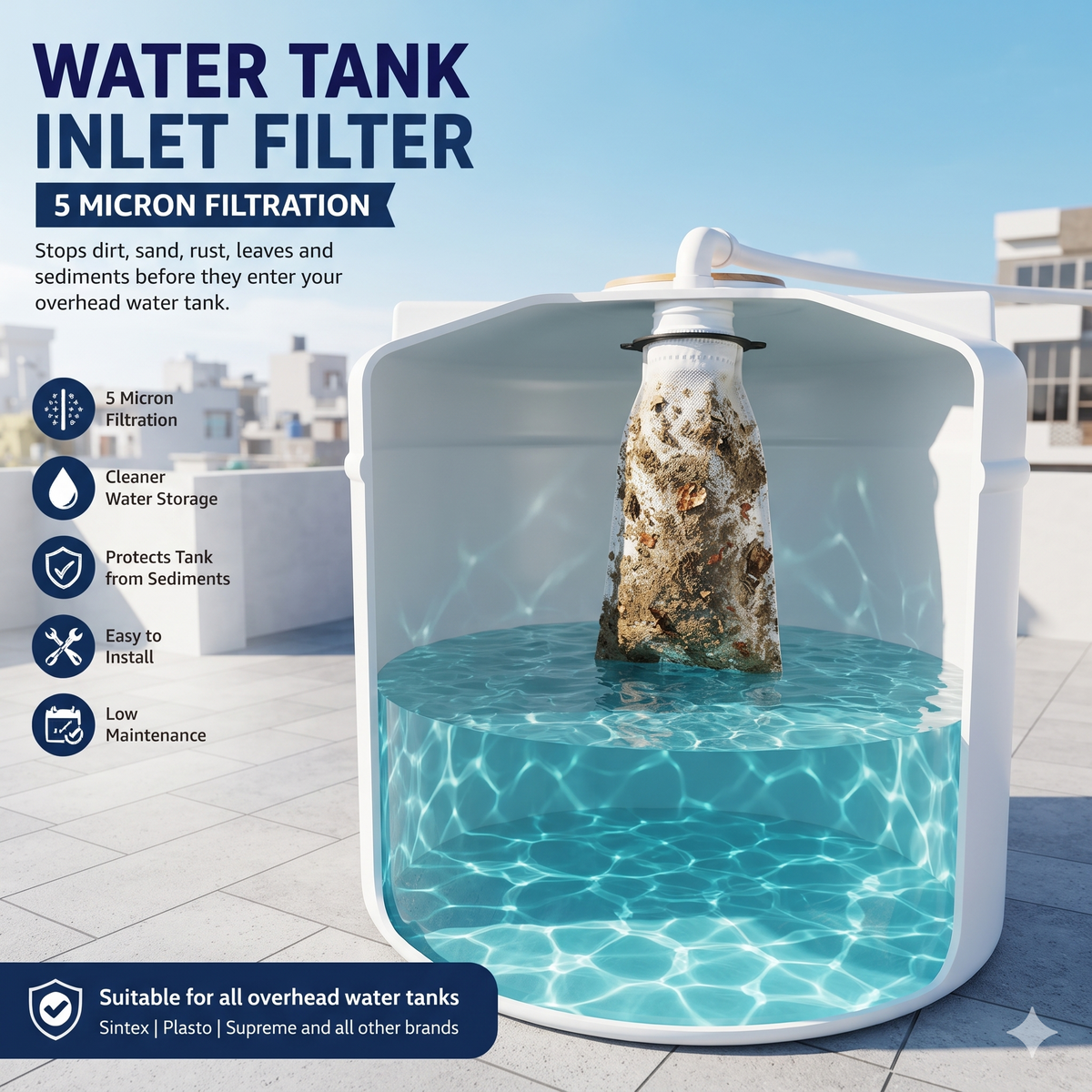 Borewell & Overhead Tank Filtration and Filter for Bore Water (Buy 1 Get 1 free! )