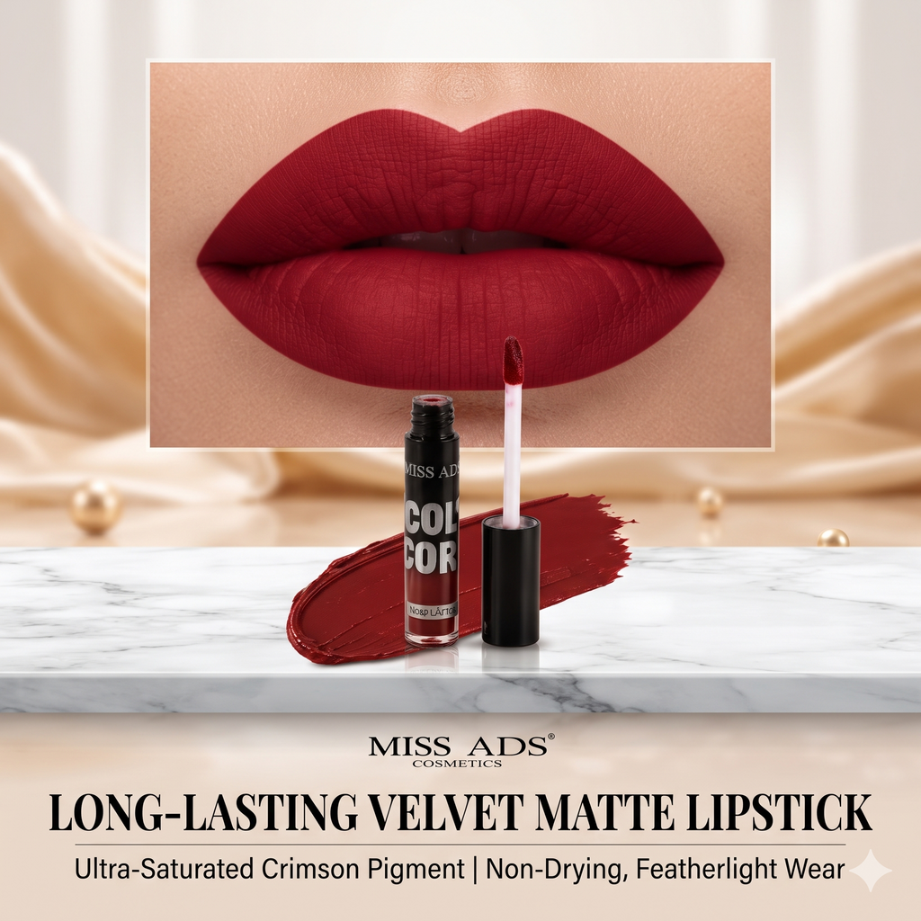 MISS ADS COMBO (FOUNDATION, LIQUID LIPSTICK, PRIMER, KAJAL)
