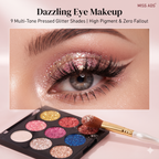 MISS ADS COMBO (MAKEUP BRUSH SET, GLITTER EYESHADOW, LIQUID LIPSTICK)
