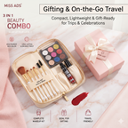 MISS ADS COMBO (MAKEUP BRUSH SET, GLITTER EYESHADOW, LIQUID LIPSTICK)