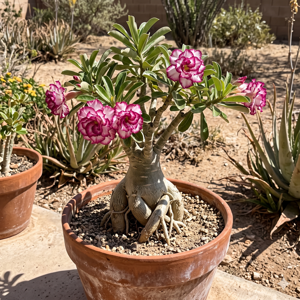 Double-Petal Desert Rose Bonsai Seeds (Rare Hybrid)