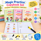 Magic Practice Copybook - (4 Book + 10 Refill) (A-127)