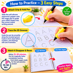 Magic Practice Copybook - (4 Book + 10 Refill) (A-127)