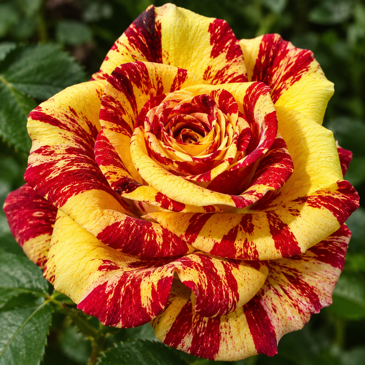 Rare Fire & Gold Striped Rose Seeds(Pack of 1)