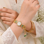 Women Vintage Gold Plated Tassel Bracelet | Ethnic Party Style | Stylish Accessory