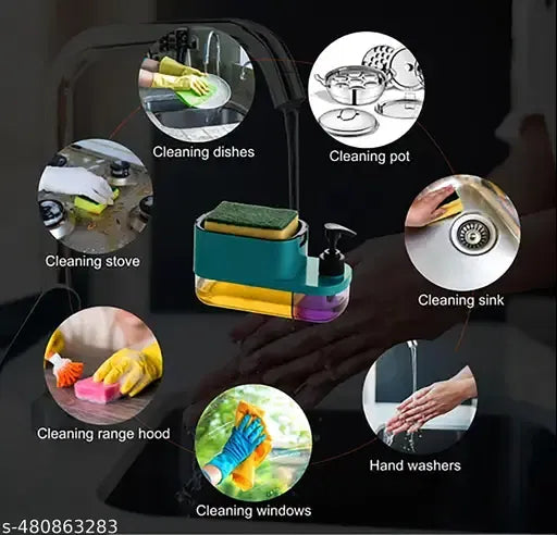 DuoPress SinkStation Pro(3 in 1 Soap Dispenser for Kitchen)
