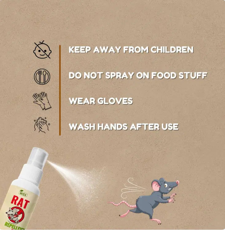 Rat Repellent Spray Pest Control Solution (Buy 1 Get 2 Free!)