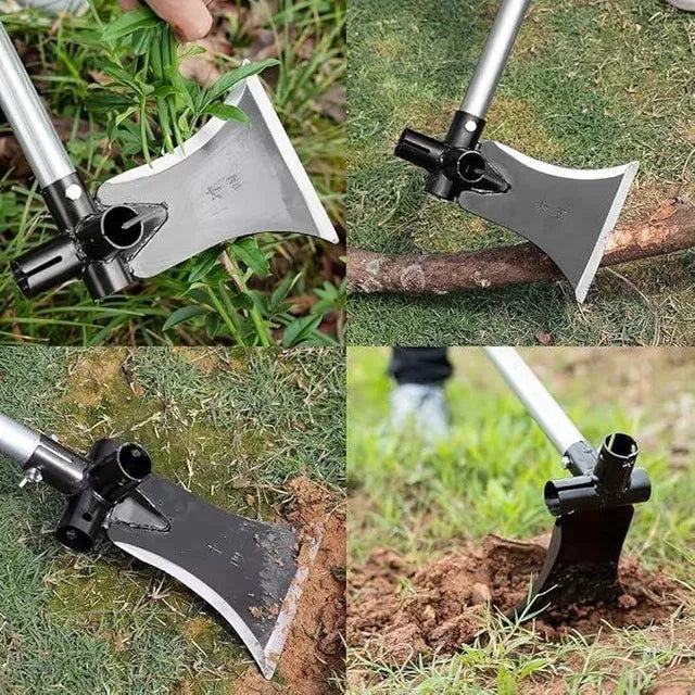 3-in-1 Forged Steel Sickle Hoe & Axe